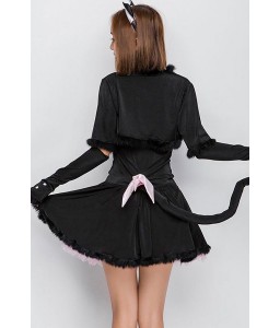 Black Cute Cat Dress Halloween Cosplay Costume