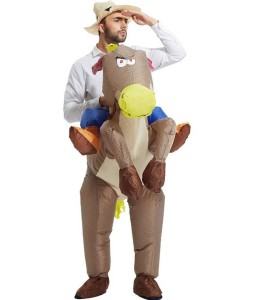 Camel Adult Western Cowboy Riding Horse Inflatable Costume