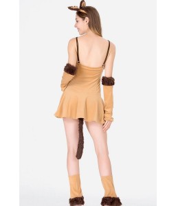 Brown Cute Lion Cosplay Costume
