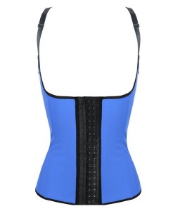 Blue Steel Boned Latex Waist Trainer Vest